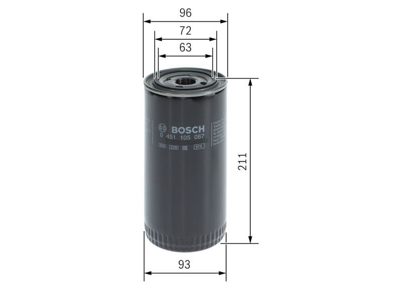 Filtru ulei BOSCH 0 451 105 067