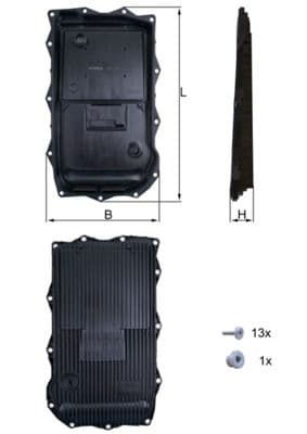 Baie ulei, cutie viteze automata KNECHT HX 184KIT