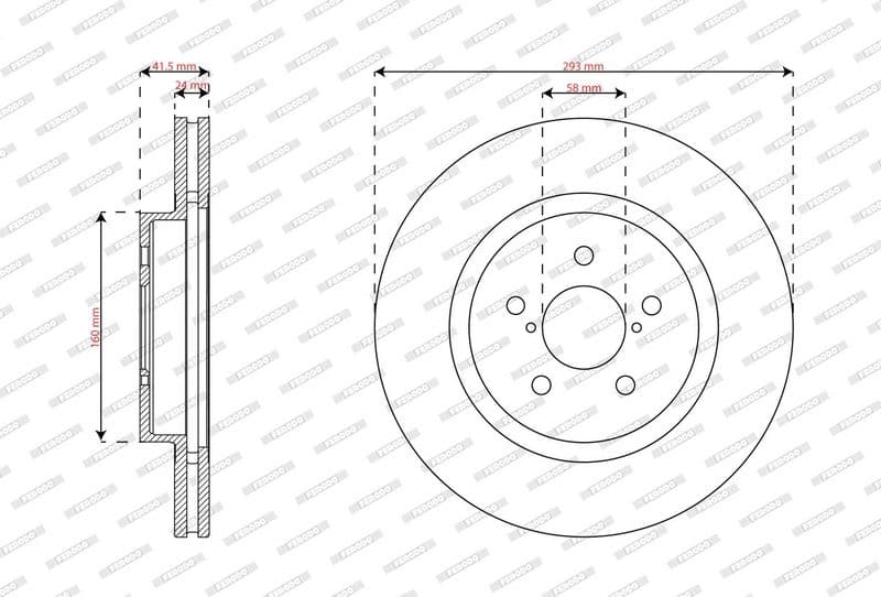 Disc frana FERODO PREMIER DDF2863C