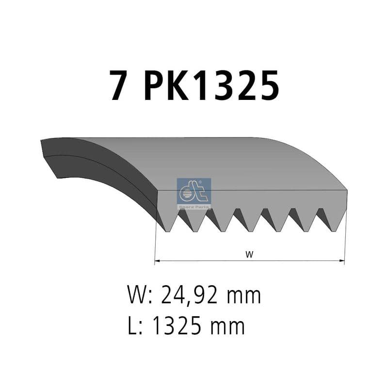 Curea transmisie cu caneluri DT Spare Parts 7.54807