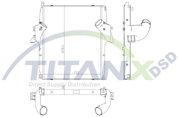 Intercooler, compresor TITANX IX119003