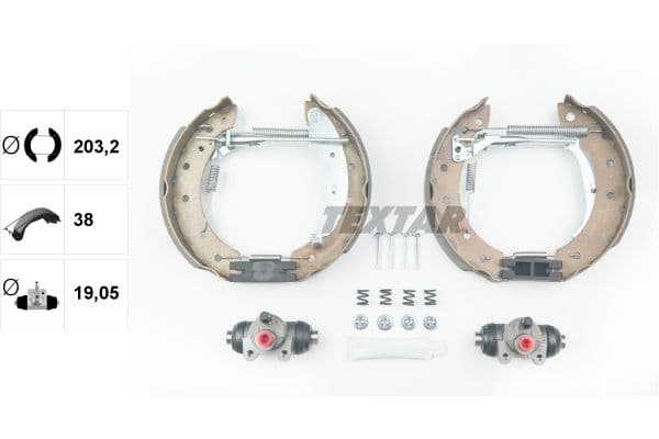 Set saboti frana TEXTAR Shoe Kit Pro 84048000