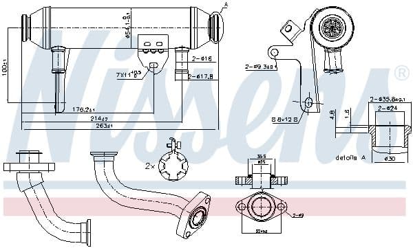Radiator, recirculare gaze de esapament NISSENS 989283