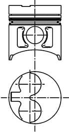 Piston KOLBENSCHMIDT 41529620