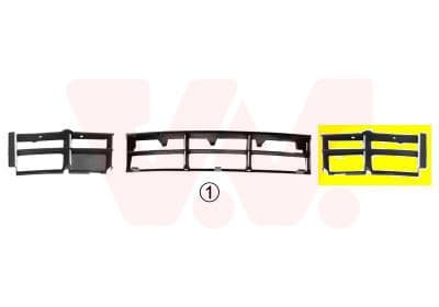 Grila ventilatie, bara protectie VAN WEZEL 0639591