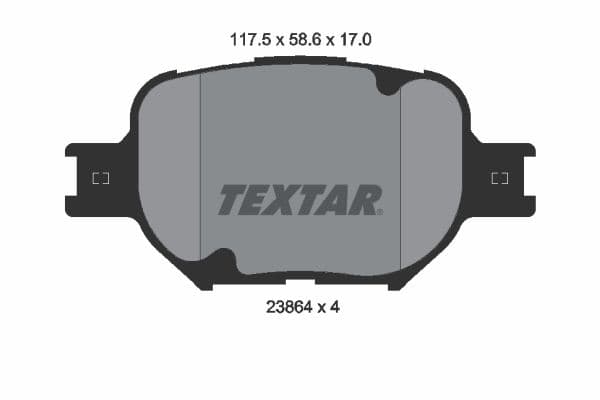 set placute frana,frana disc TEXTAR 2386401