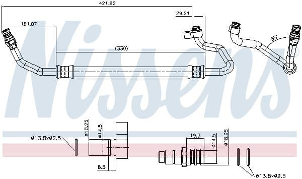 conducta joasa presiune,aer conditionat NISSENS 84023