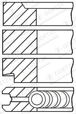 Set segmenti piston GOETZE ENGINE 08-314900-10