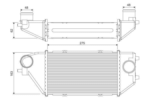 Intercooler, compresor VALEO 818381