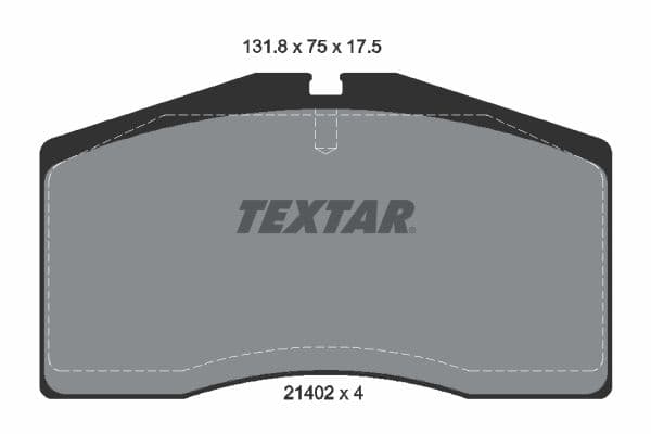 set placute frana,frana disc TEXTAR 2140201
