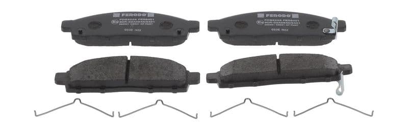 set placute frana,frana disc FERODO PREMIER ECO FRICTION FDB5226