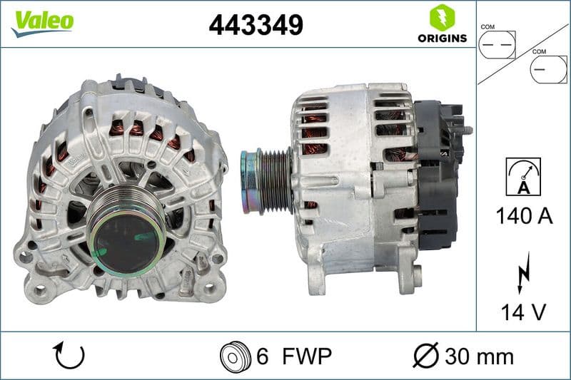 Generator / Alternator VALEO 443349