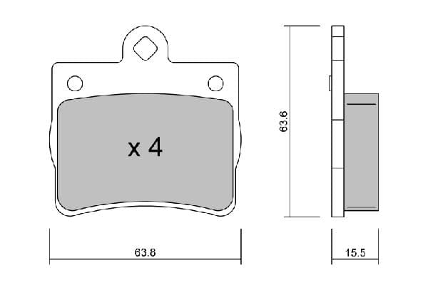 set placute frana,frana disc AISIN Premium ADVICS by BPMB-2011
