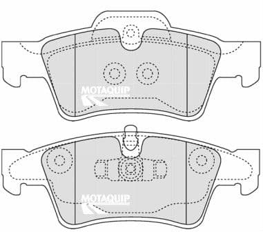 set placute frana,frana disc MOTAQUIP LVXL1330