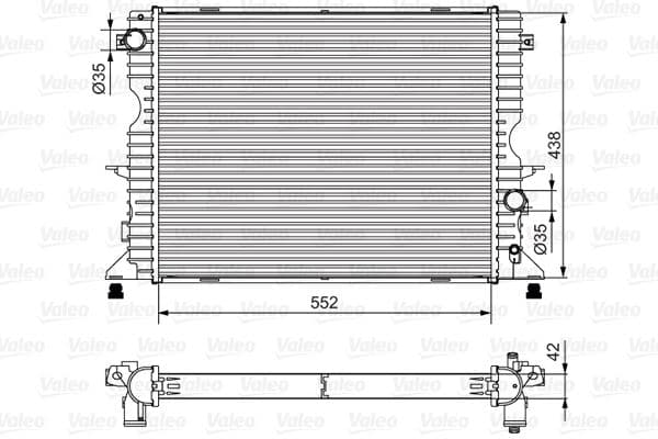 Radiator, racire motor VALEO 701545