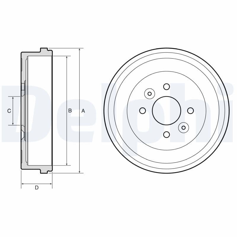 Tambur frana DELPHI BF658