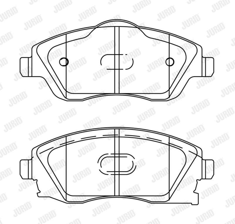 set placute frana,frana disc JURID 573011J