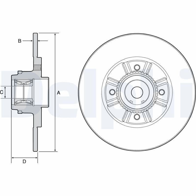 Disc frana DELPHI BG9114RS