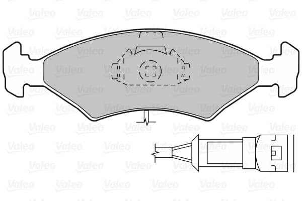 set placute frana,frana disc VALEO 598042