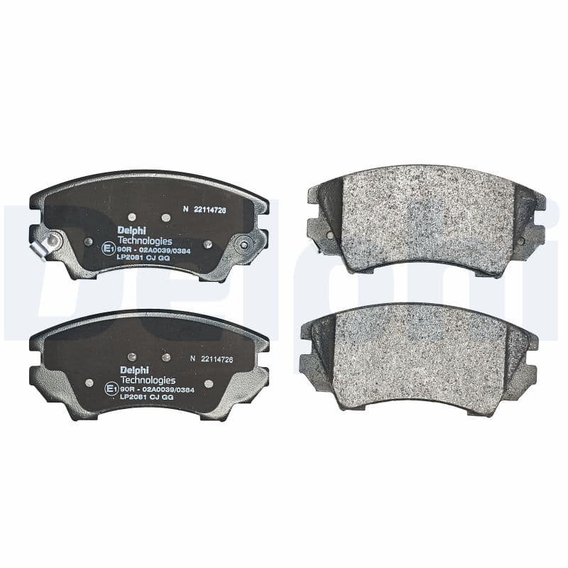 set placute frana,frana disc DELPHI LP2081