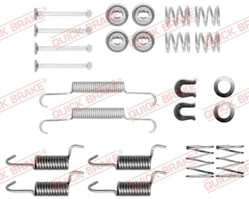set accesorii, saboti frana parcare QUICK BRAKE 105-0010