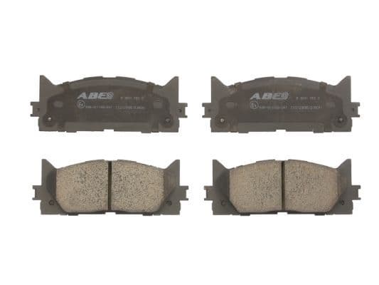 set placute frana,frana disc ABE C12120ABE
