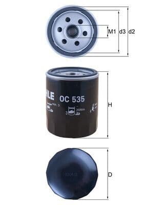 Filtru ulei MAHLE OC 535