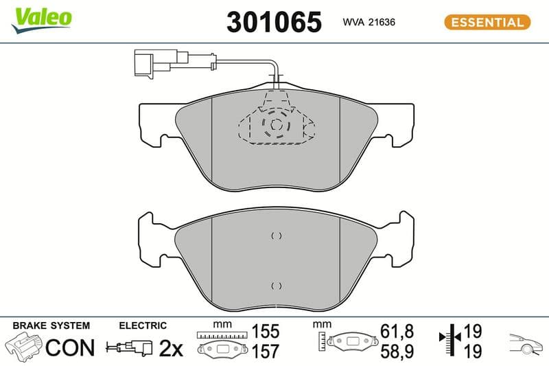 set placute frana,frana disc VALEO FIRST 301065