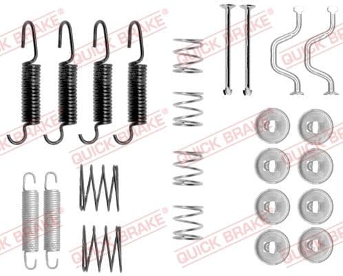 set accesorii, saboti frana parcare QUICK BRAKE 105-0816