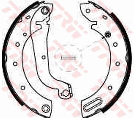Set saboti frana TRW GS8625
