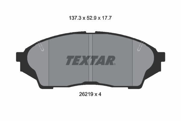 set placute frana,frana disc TEXTAR 2621901
