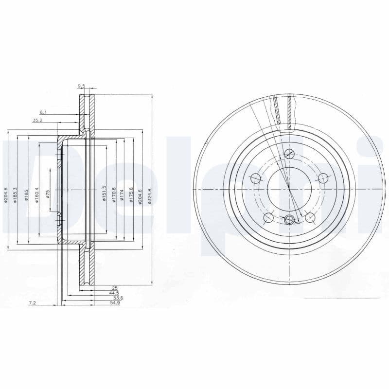 Disc frana DELPHI BG3938