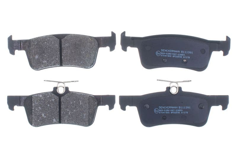 set placute frana,frana disc DENCKERMANN B111391