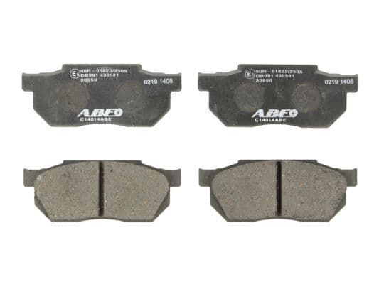set placute frana,frana disc ABE C14014ABE