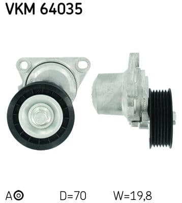 Intinzator curea, curea distributie SKF VKM 64035