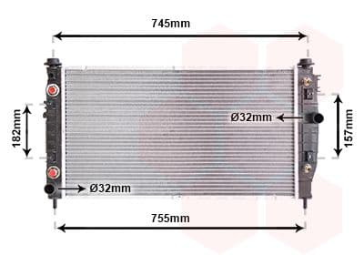 Radiator, racire motor VAN WEZEL 07002054