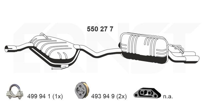 Toba esapament finala ERNST 550277