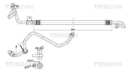 conducta presiune variabila,aer conditionat TRISCAN 9010 25033