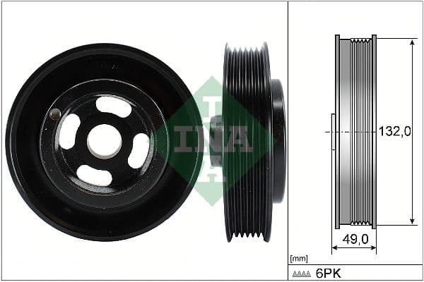 Fulie curea, arbore cotit Schaeffler INA 544 0126 10