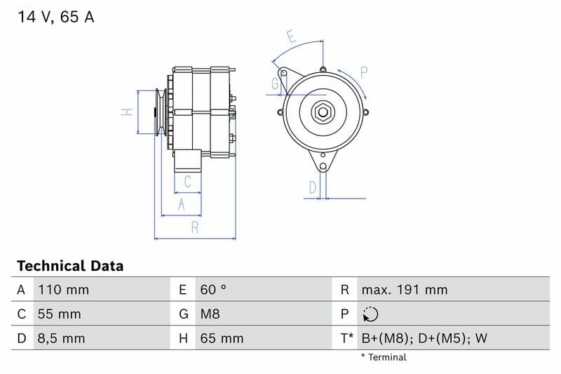 Generator / Alternator BOSCH 0 986 034 230