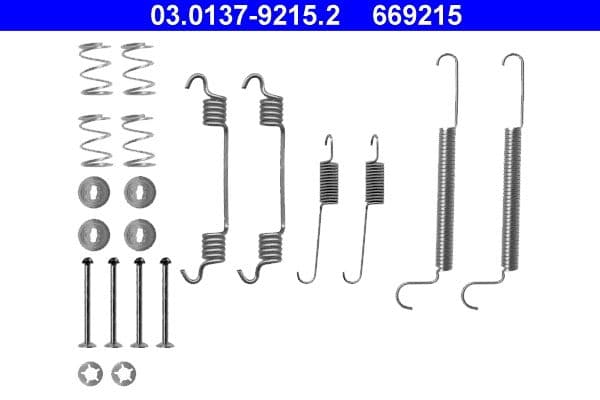 Set accesorii, sabot de frana ATE 03.0137-9215.2