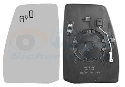Sticla oglinda, oglinda retrovizoare exterioara VAN WEZEL * HAGUS * 1989835