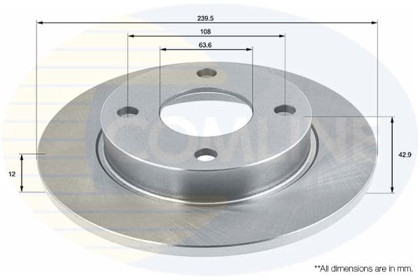 Disc frana COMLINE ADC0436