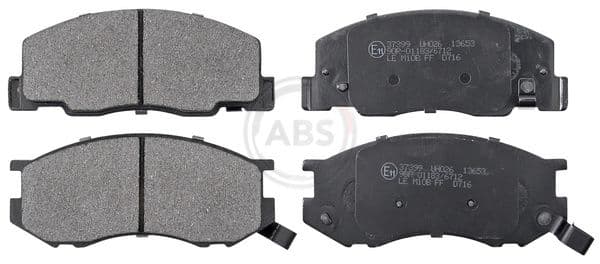 set placute frana,frana disc ABS 37399