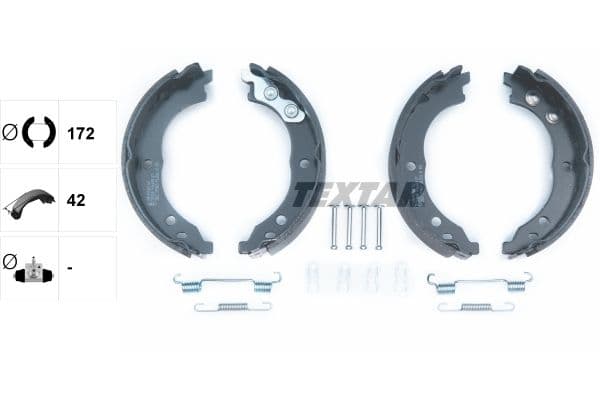 Set saboti frana, frana de mana TEXTAR 91064800