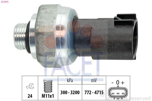 Comutator presiune, aer conditionat FACET OE Equivalent 25.0075