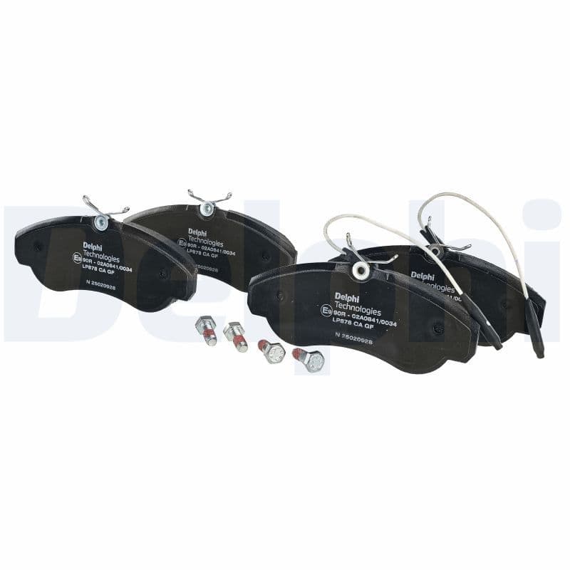 set placute frana,frana disc DELPHI LP878