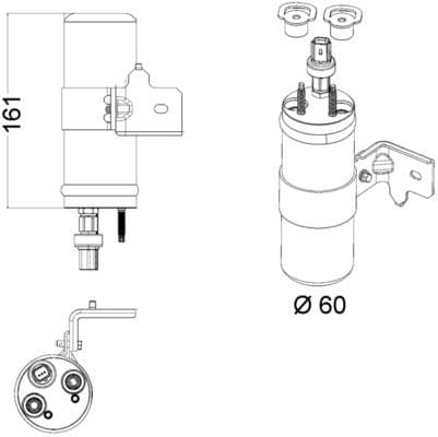 uscator,aer conditionat MAHLE BEHR *** PREMIUM LINE *** AD 5 000P