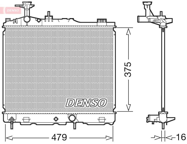 Radiator, racire motor DENSO DRM45039