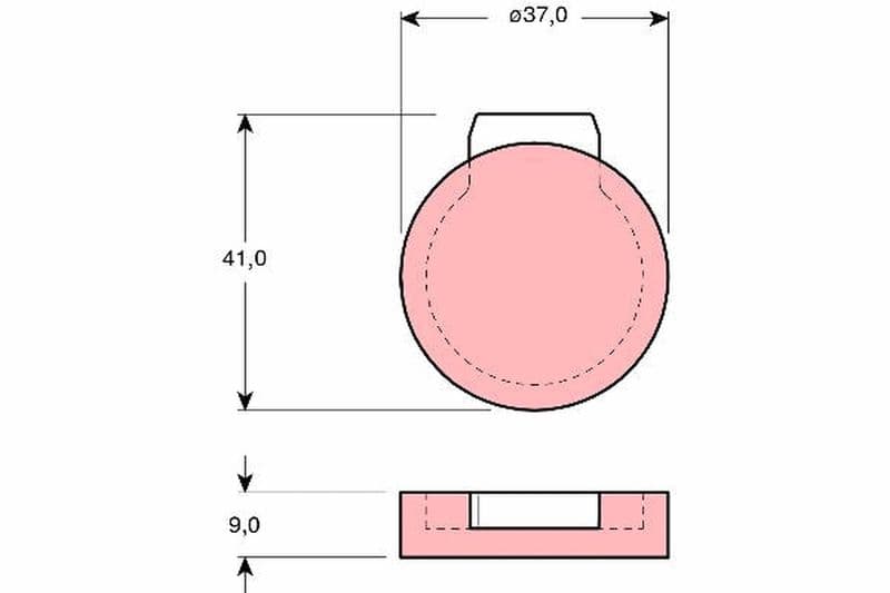 set placute de frana,frana de parcare cu disc TRW GDB272